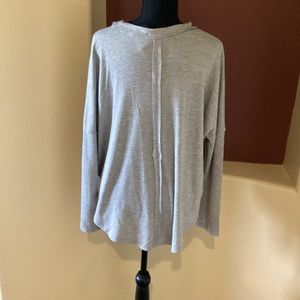 Brand new gray light fitted, soft, loungewear/top.